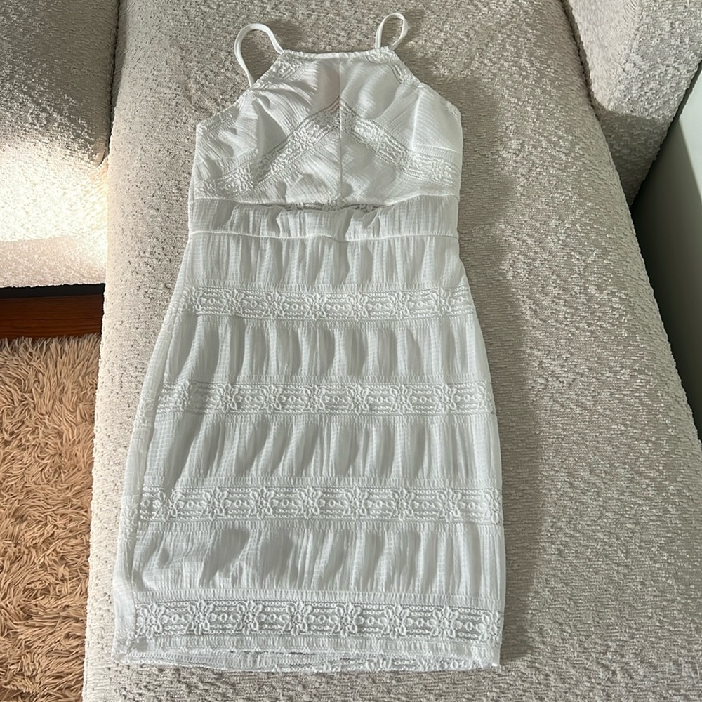 White dress XS / misty rose/ never worn with tags